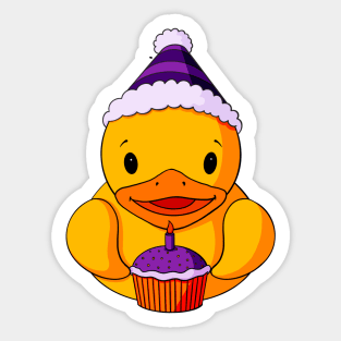 Birthday Rubber Duck Sticker